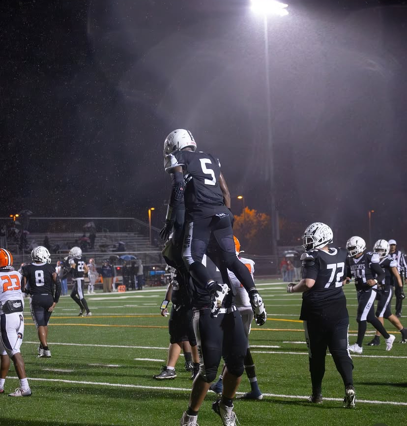 Football celebration moment
